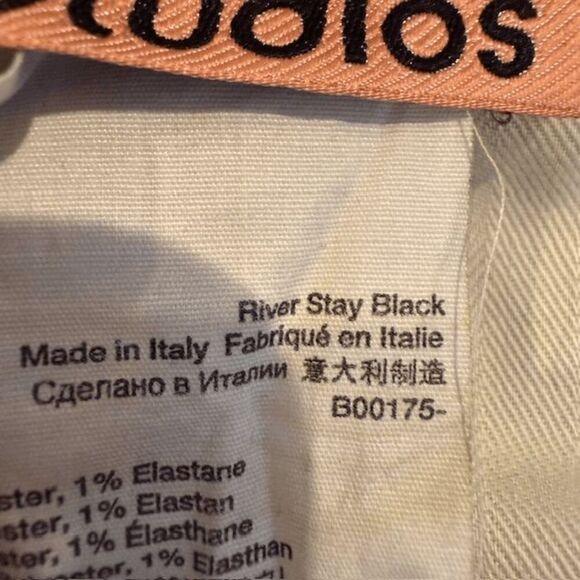 ACNE Studios River Stay Black Men's Cropped Black Stretch Jeans Size 31 - Picture 8 of 13